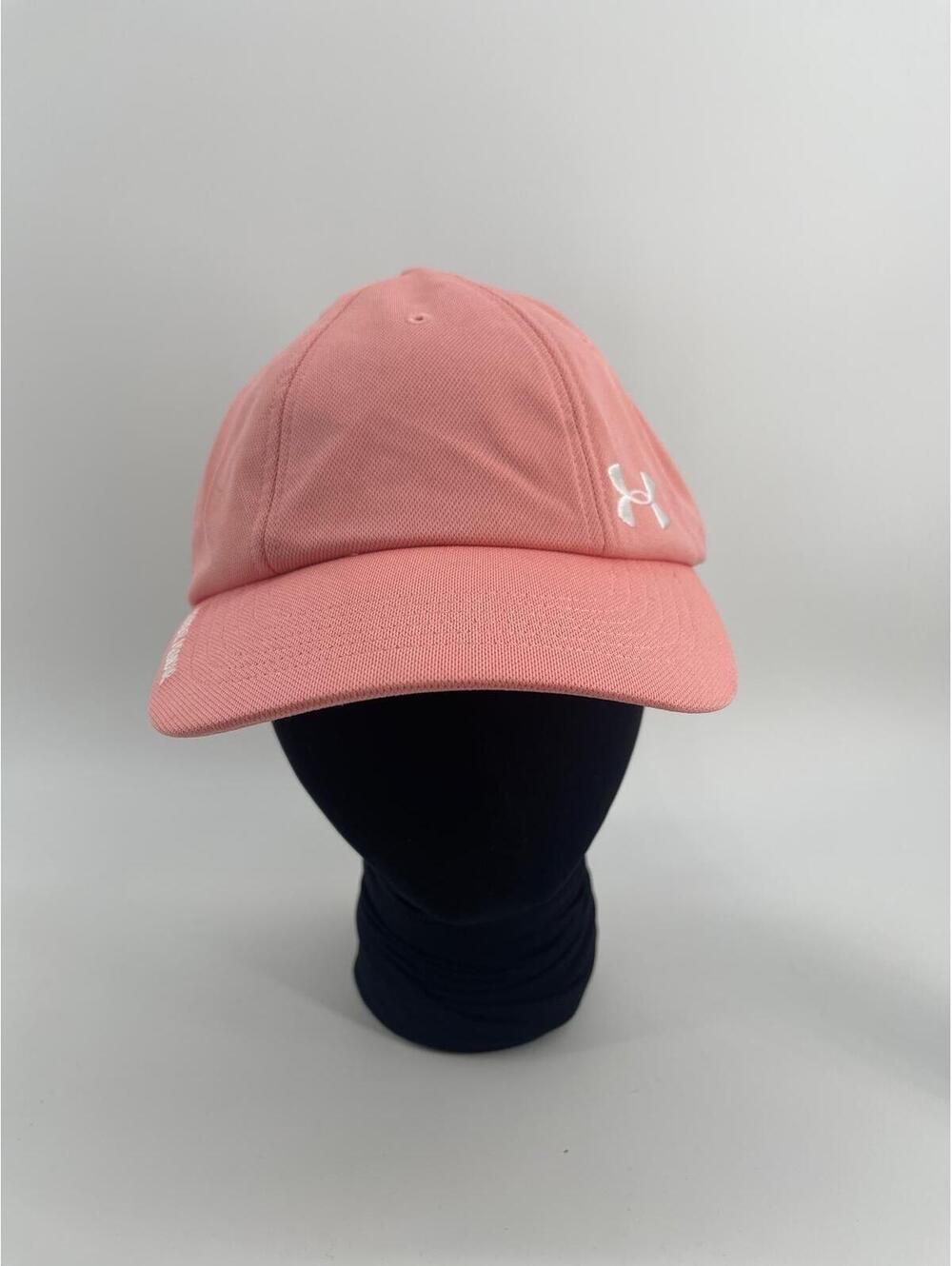 Under Armour Hat Strap-back Ball Cap Performance Pink Running Pickleball Activ